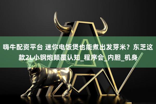 嗨牛配资平台 迷你电饭煲也能煮出发芽米？东芝这款2L小钢炮颠覆认知_程序会_内胆_机身